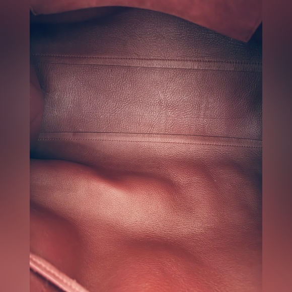 Mansur Gavriel Large Sun Tote in Burgundy Suede - Picture 4 of 9